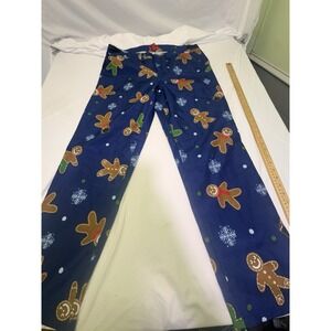 Christmas Gingerbread Man Trouser Dress Pants Men Size Large Dec 25 Printed Dres